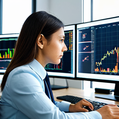 Home 8 A focused financial analyst, male or female, in professional business attire, seated at a modern desk with multiple computer screens displaying complex financial charts, stock market data, and analytical graphs. The office environment is clean, well-lit, and contemporary, emphasizing deep analysis and understanding. The individual is looking intently at the data, with a calm and concentrated expression. The subject is fully clothed, modest clothing, appropriate attire, professional dress, safe for work, appropriate content, family-friendly. Perfect anatomy, correct proportions, natural pose, well-formed hands, proper finger count, natural body proportions, professional photography, high quality.