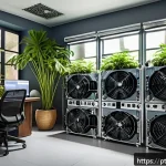Home 23 암호화폐 채굴 투자 비용 - A detailed, realistic indoor cryptocurrency mining setup in Brazil, featuring multiple ASIC and GPU ...
